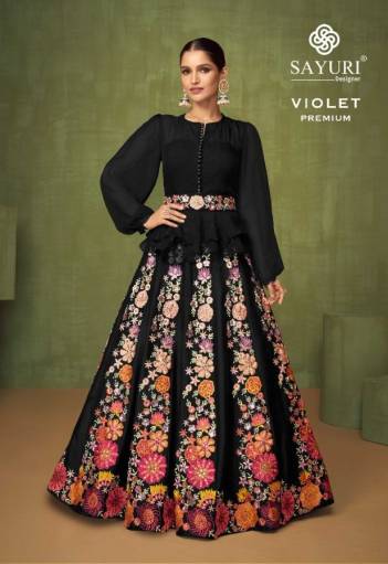 Violet Premium By Sayuri Designer Partywear Readymade Dress Collection